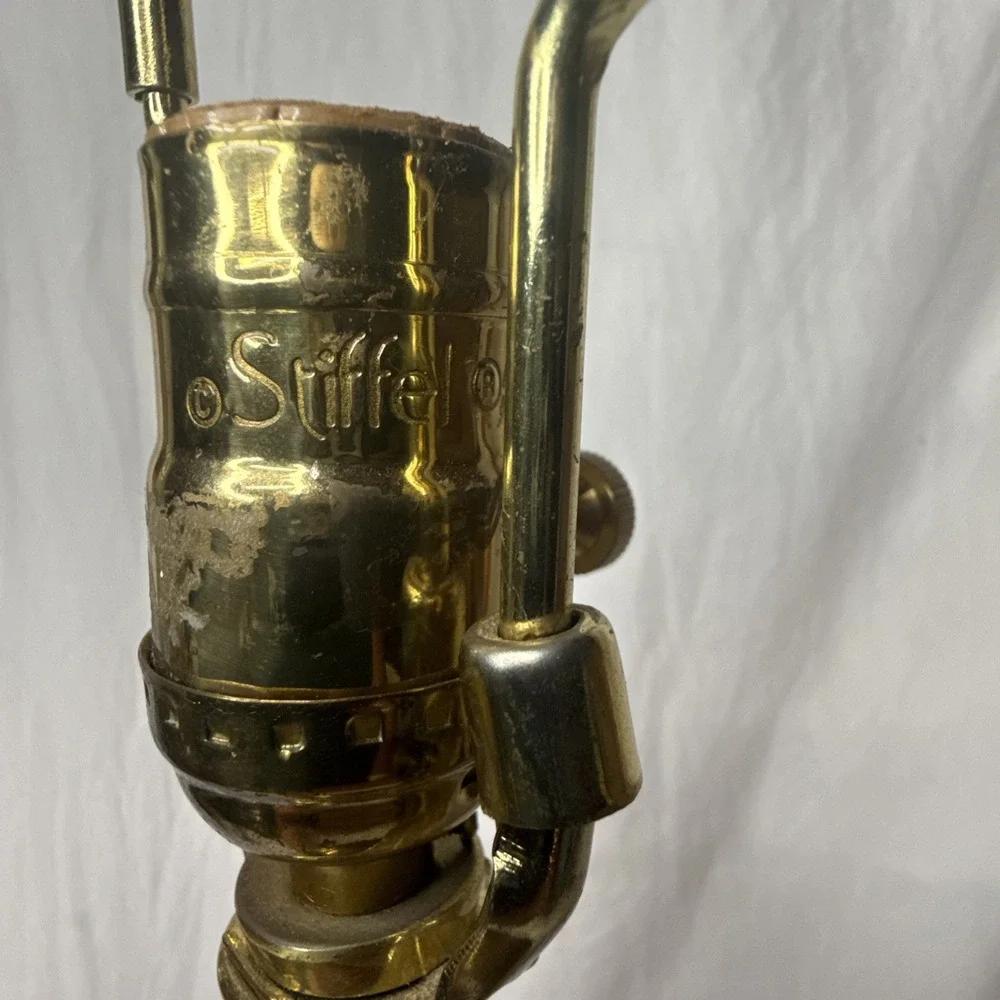 Vintage Stiffel Brass Table Lamp Baluster Urn Hollywood Regency MCM Heavy 29